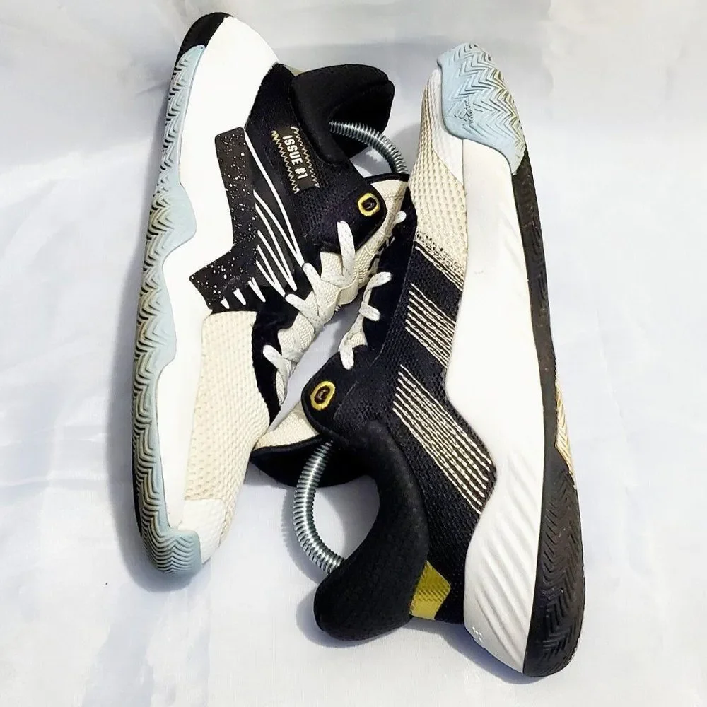 Adidas D.O.N Issue #1 Spiderman Edition Sneakers White/Black EH2434 Men's Size 6